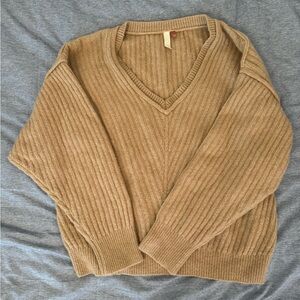 Anthropologie Pilcro Ribbed Cashmere Sweater in Honey - Size S